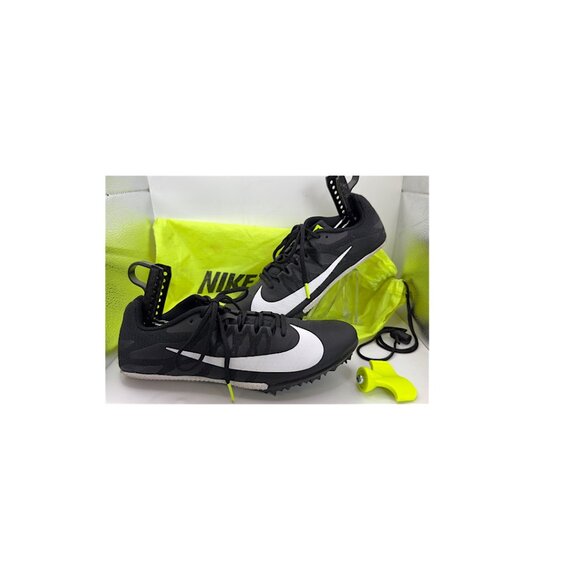 Nike Zoom Rival S 9 “Black/White-Volt” Track & Field Sprint Spikes - Picture 4 of 14